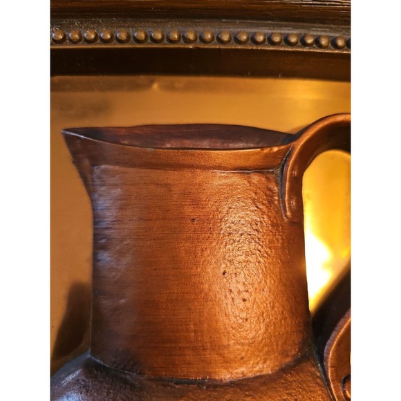 Vintage 3D Copper Wall Hanging Copper Craft Guild Fruit Still Art - Picture 6 of 9